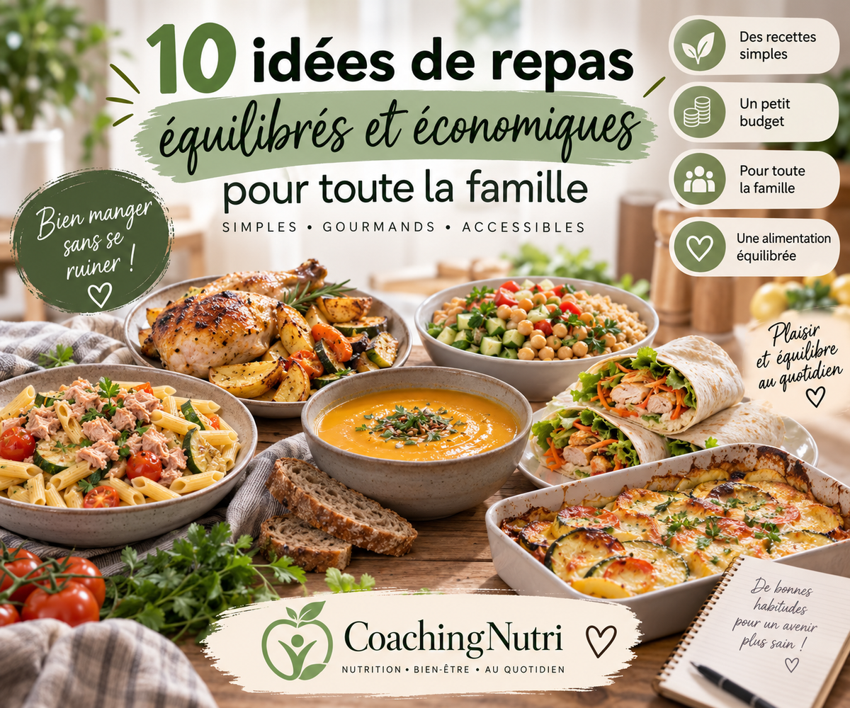 10 idées de repas équilibrés et économiques pour toute la famille - Coaching Nutri