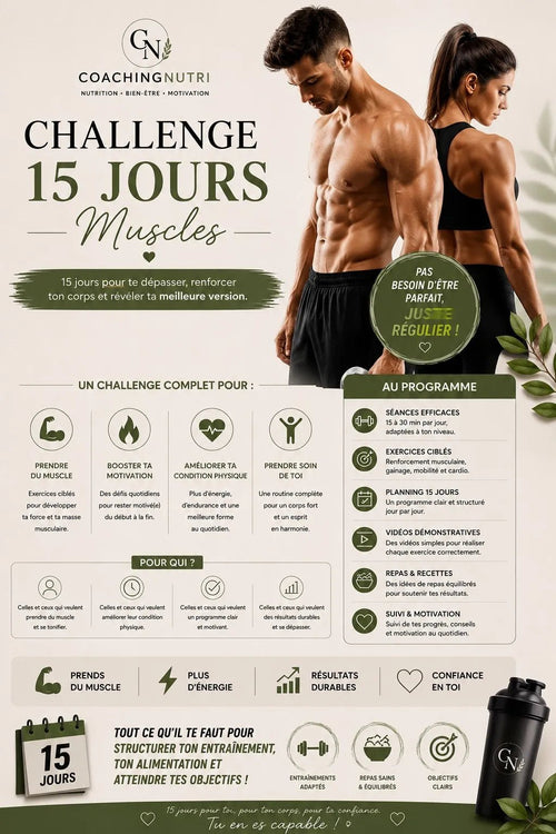 15-DAY MUSCLE GAIN CHALLENGE - Coaching Nutri