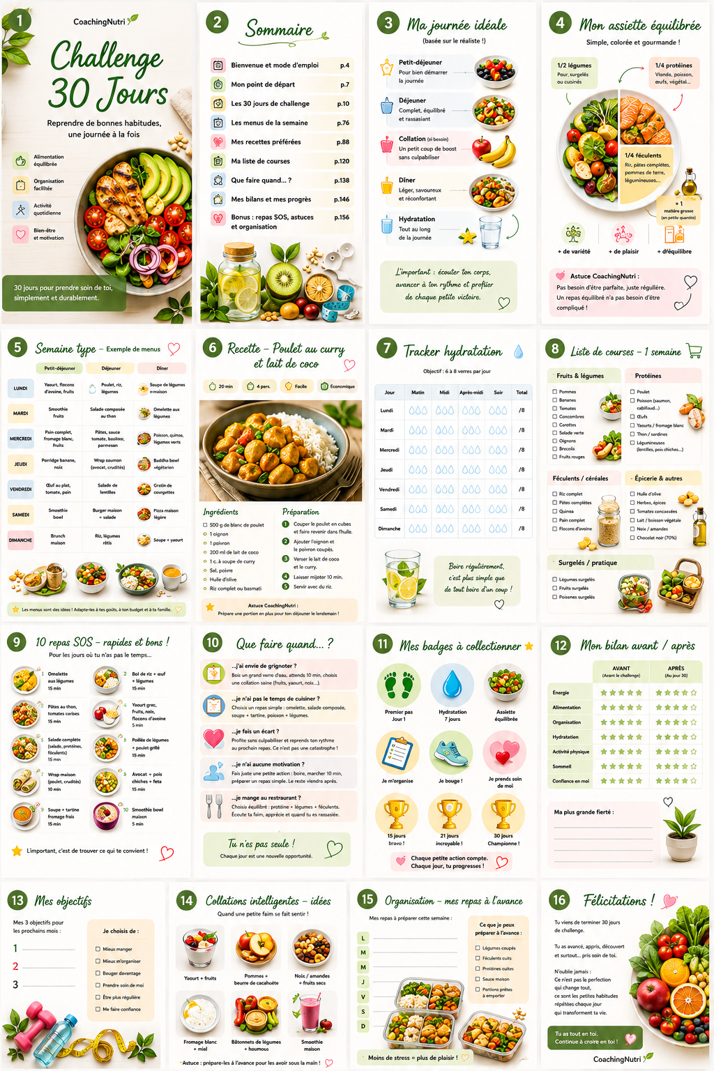 30-Day Challenge: Online Nutrition Program | Tracker and Tips