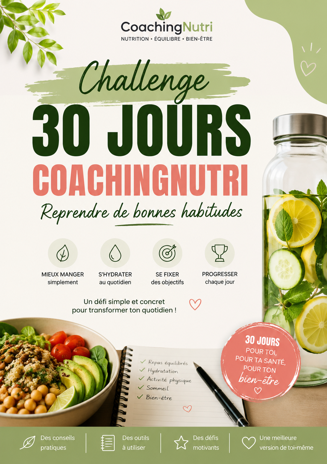 30-Day Challenge: Online Nutrition Program | Tracker and Tips