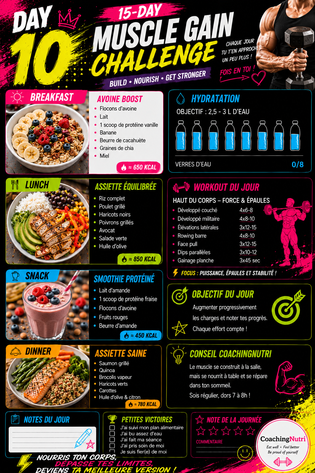 15-DAY MUSCLE GAIN CHALLENGE